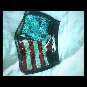 Juicy couture jean shorts American flag